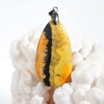 Modèle 2, pendentif en jaspe bumblebee