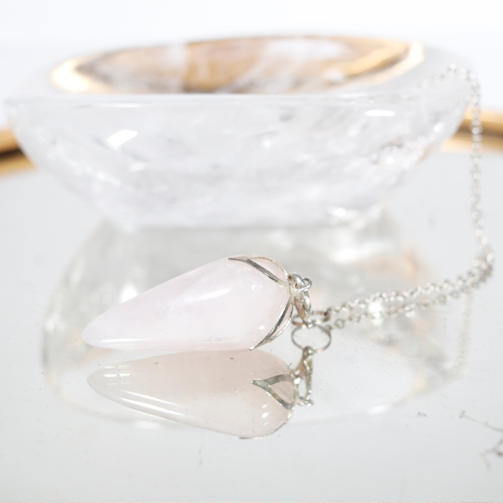 Pendule quartz rose lotus